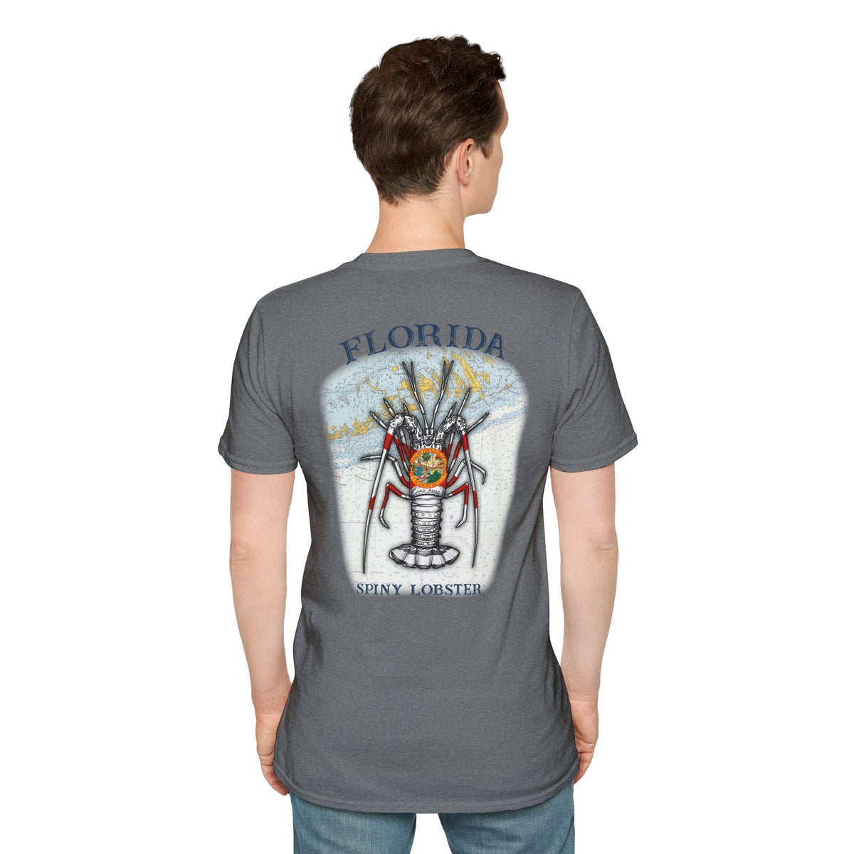 Florida Spiny Lobster Fishing Enthusiast Unisex Softstyle T-Shirt | Coastal Vibes, Gift for Fishermen, Casual Wear, Outdoor Apparel, Beach Day - Get Tight Gear