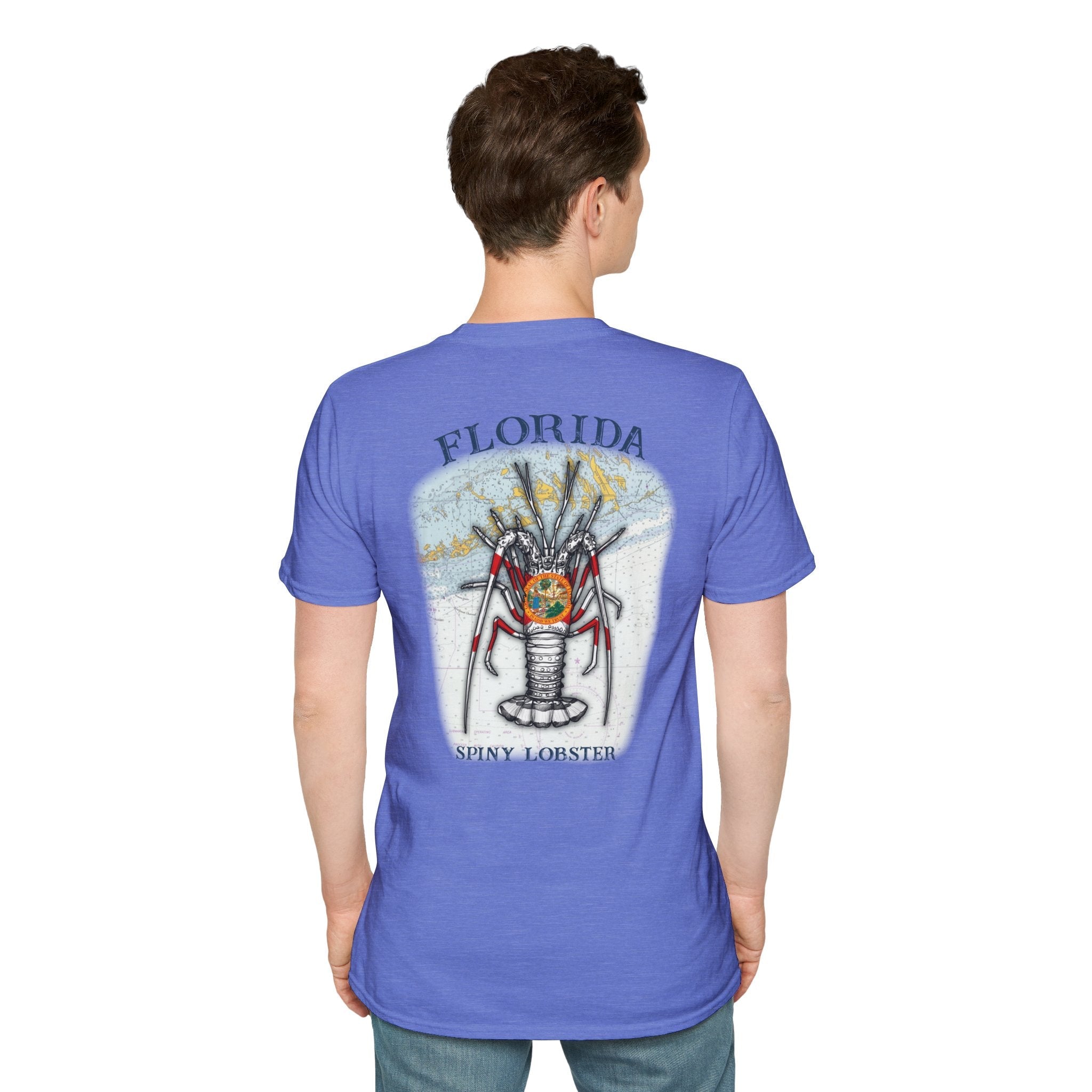 Florida Spiny Lobster Fishing Enthusiast Unisex Softstyle T-Shirt | Coastal Vibes, Gift for Fishermen, Casual Wear, Outdoor Apparel, Beach Day - Get Tight Gear