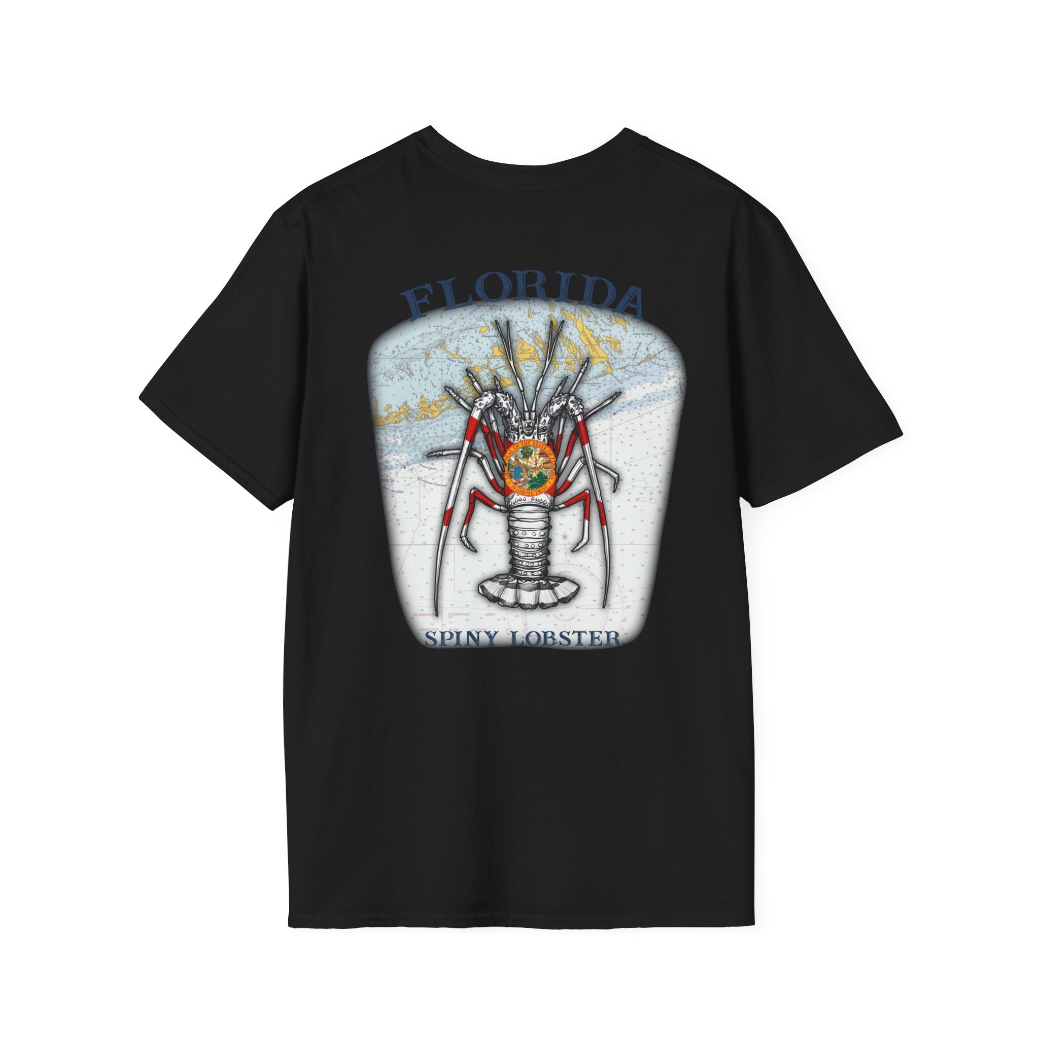 Florida Spiny Lobster Fishing Enthusiast Unisex Softstyle T-Shirt | Coastal Vibes, Gift for Fishermen, Casual Wear, Outdoor Apparel, Beach Day - Get Tight Gear