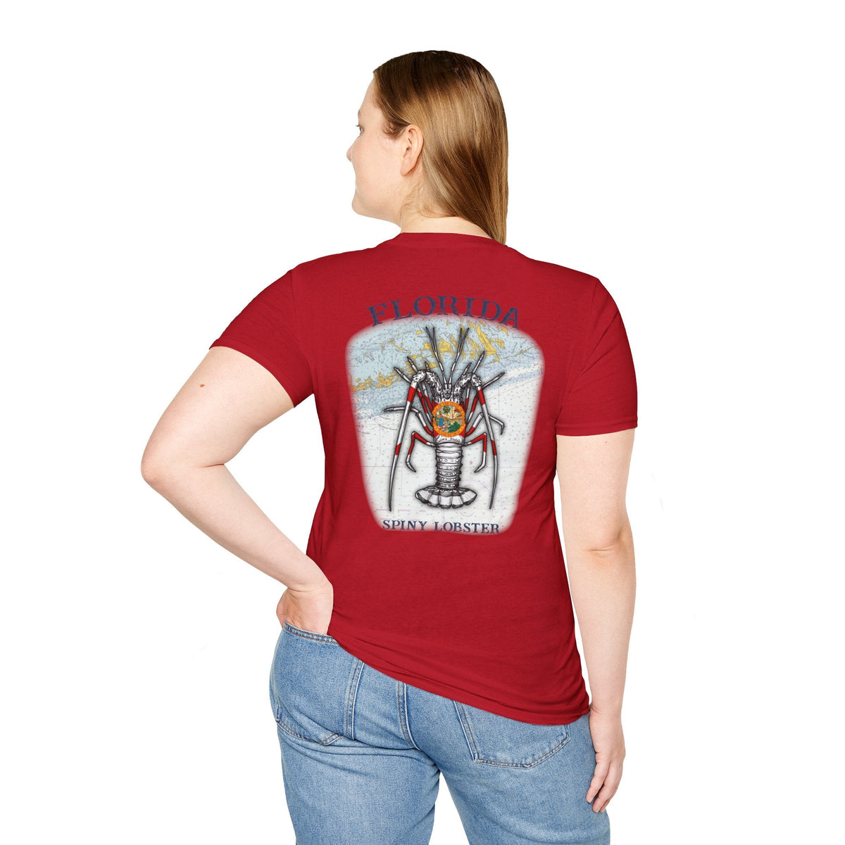 Florida Spiny Lobster Fishing Enthusiast Unisex Softstyle T-Shirt | Coastal Vibes, Gift for Fishermen, Casual Wear, Outdoor Apparel, Beach Day - Get Tight Gear