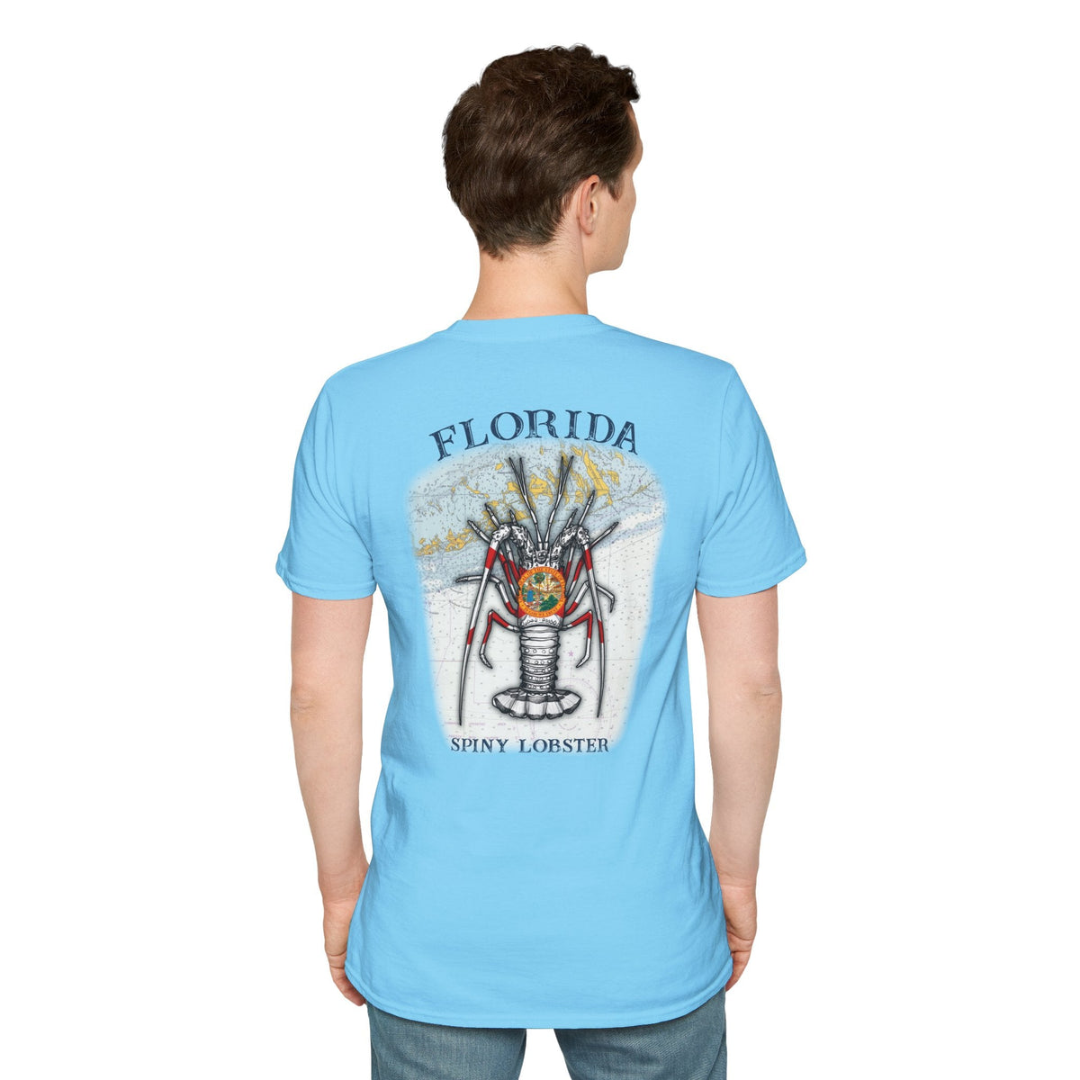 Florida Spiny Lobster Fishing Enthusiast Unisex Softstyle T-Shirt | Coastal Vibes, Gift for Fishermen, Casual Wear, Outdoor Apparel, Beach Day - Get Tight Gear