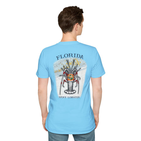 Florida Spiny Lobster Fishing Enthusiast Unisex Softstyle T-Shirt | Coastal Vibes, Gift for Fishermen, Casual Wear, Outdoor Apparel, Beach Day - Get Tight Gear
