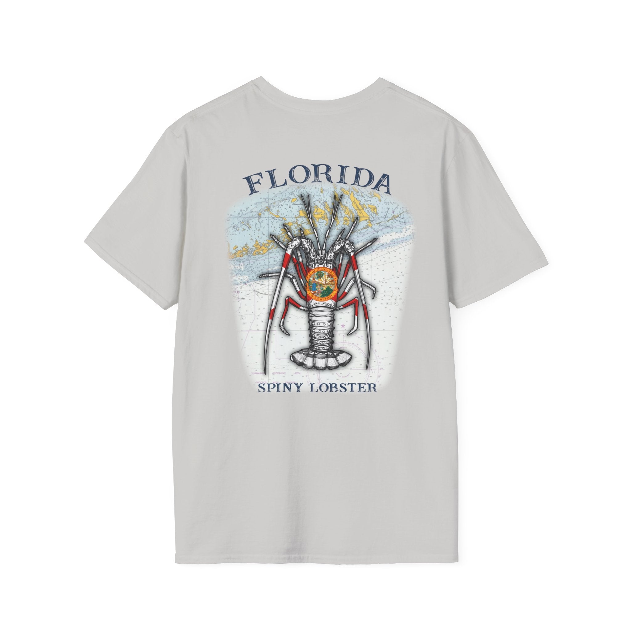 Florida Spiny Lobster Fishing Enthusiast Unisex Softstyle T-Shirt | Coastal Vibes, Gift for Fishermen, Casual Wear, Outdoor Apparel, Beach Day - Get Tight Gear
