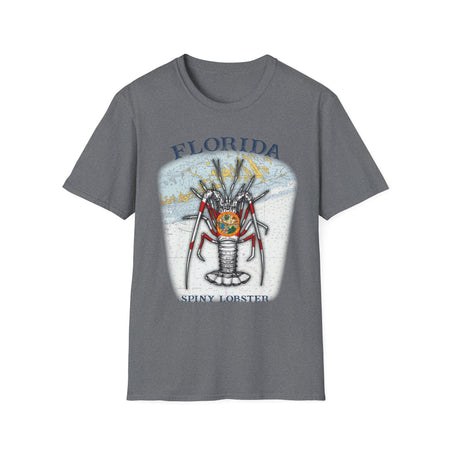 Florida Spiny Lobster Unisex Softstyle T-Shirt, Beachwear, Casual Tee, Seafood Lover Gift, Summer Outing Shirt - Get Tight Gear