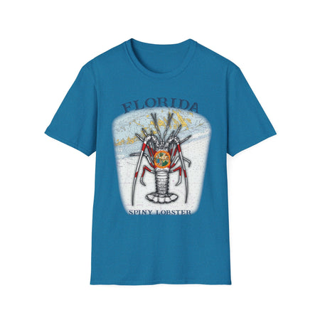 Florida Spiny Lobster Unisex Softstyle T-Shirt, Beachwear, Casual Tee, Seafood Lover Gift, Summer Outing Shirt - Get Tight Gear