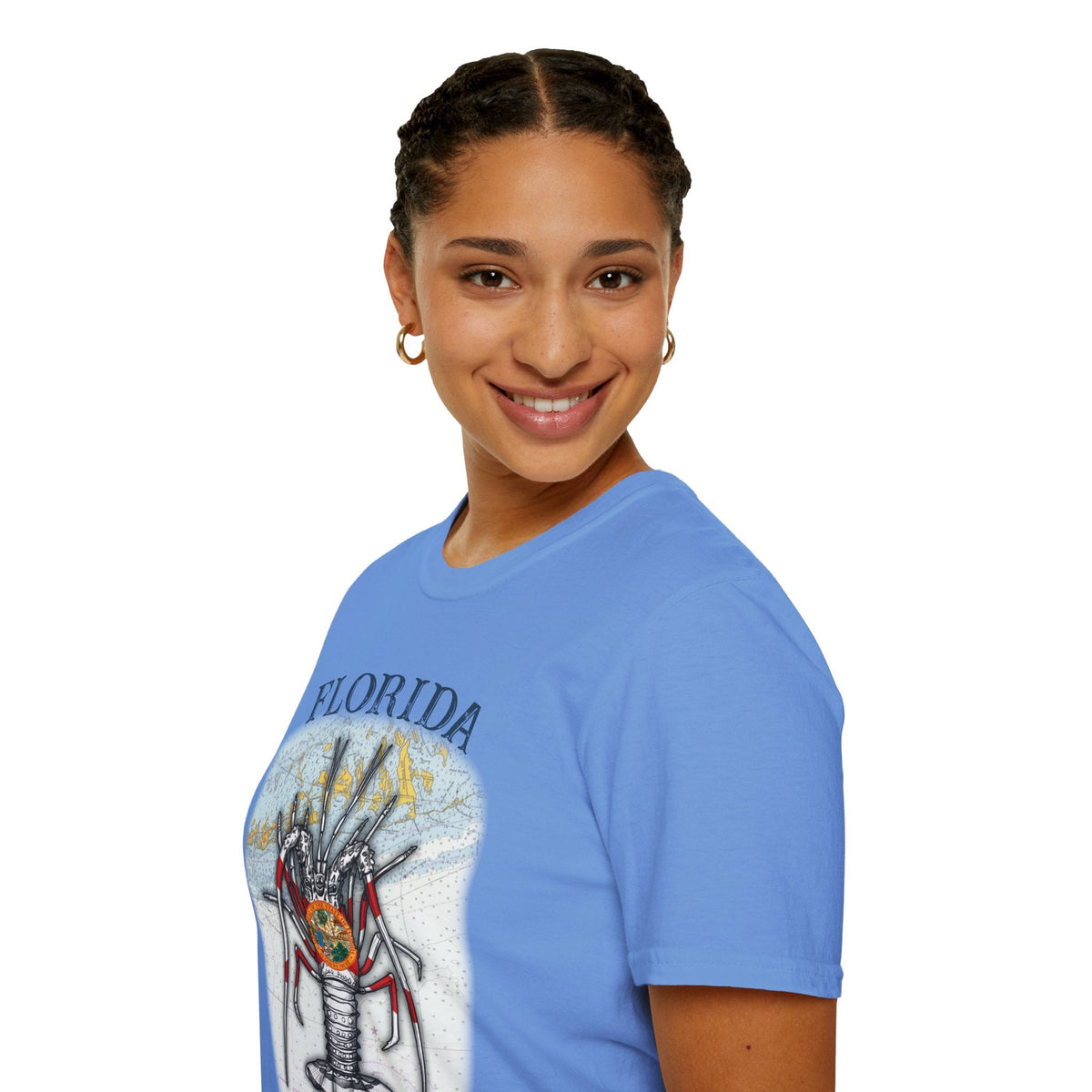 Florida Spiny Lobster Unisex Softstyle T-Shirt, Beachwear, Casual Tee, Seafood Lover Gift, Summer Outing Shirt - Get Tight Gear