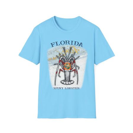 Florida Spiny Lobster Unisex Softstyle T-Shirt, Beachwear, Casual Tee, Seafood Lover Gift, Summer Outing Shirt - Get Tight Gear