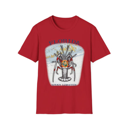 Florida Spiny Lobster Unisex Softstyle T-Shirt, Beachwear, Casual Tee, Seafood Lover Gift, Summer Outing Shirt - Get Tight Gear