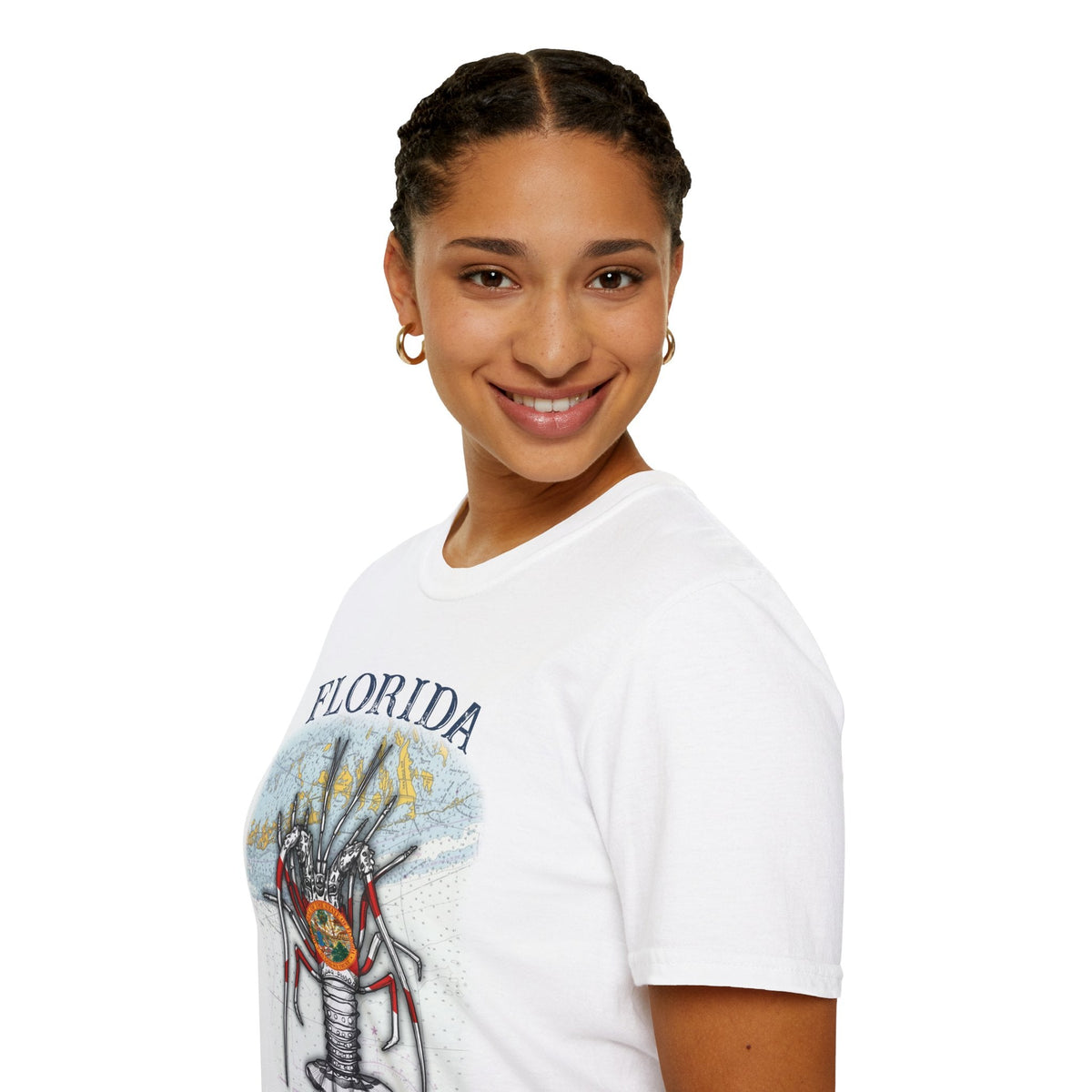 Florida Spiny Lobster Unisex Softstyle T-Shirt, Beachwear, Casual Tee, Seafood Lover Gift, Summer Outing Shirt - Get Tight Gear