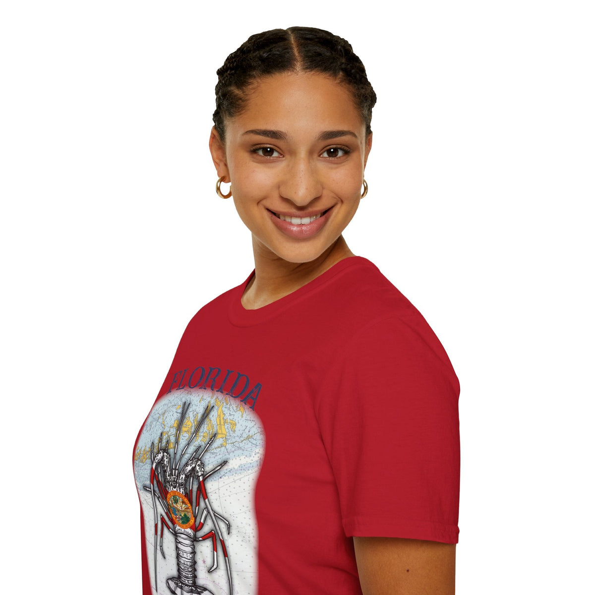 Florida Spiny Lobster Unisex Softstyle T-Shirt, Beachwear, Casual Tee, Seafood Lover Gift, Summer Outing Shirt - Get Tight Gear