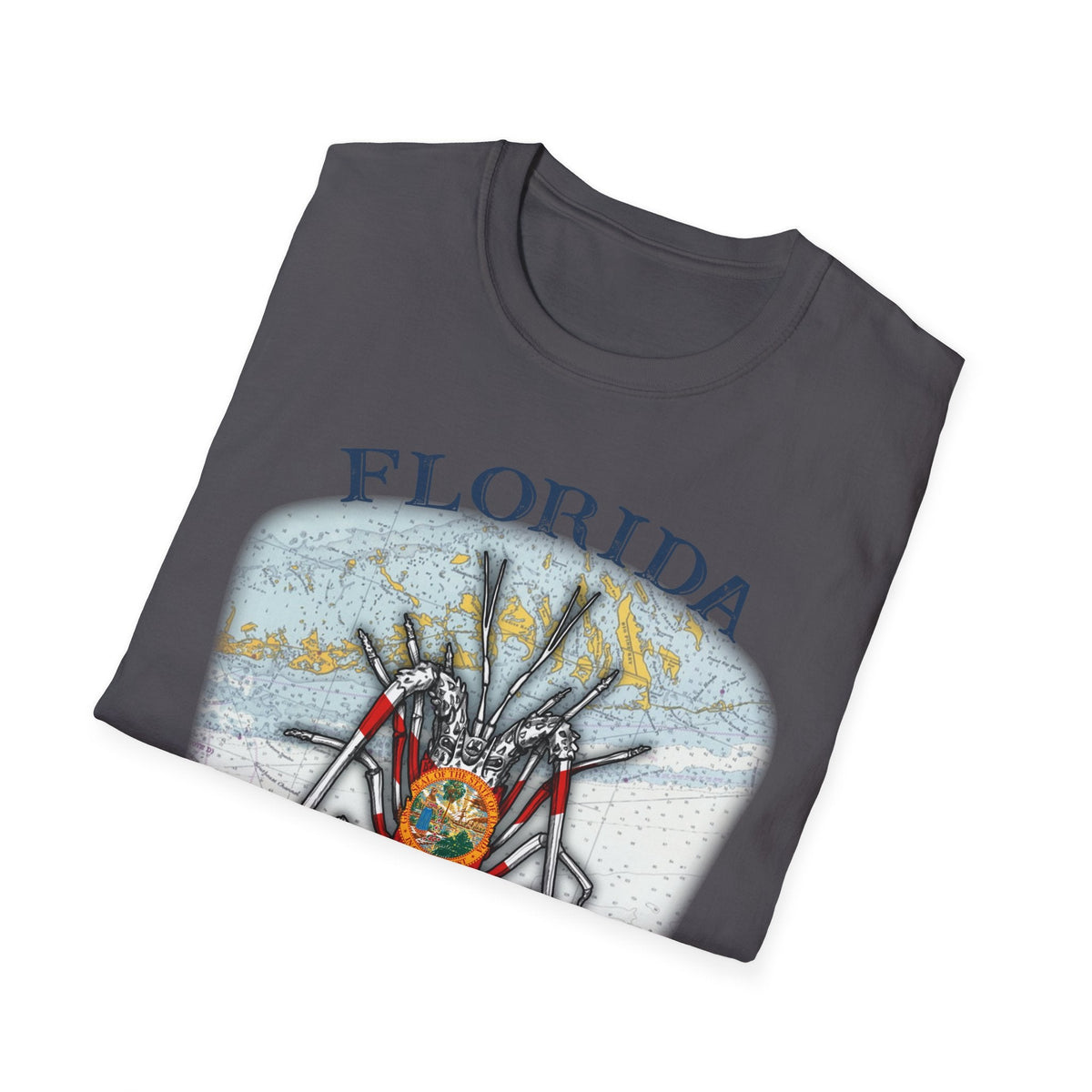 Florida Spiny Lobster Unisex Softstyle T-Shirt, Beachwear, Casual Tee, Seafood Lover Gift, Summer Outing Shirt - Get Tight Gear