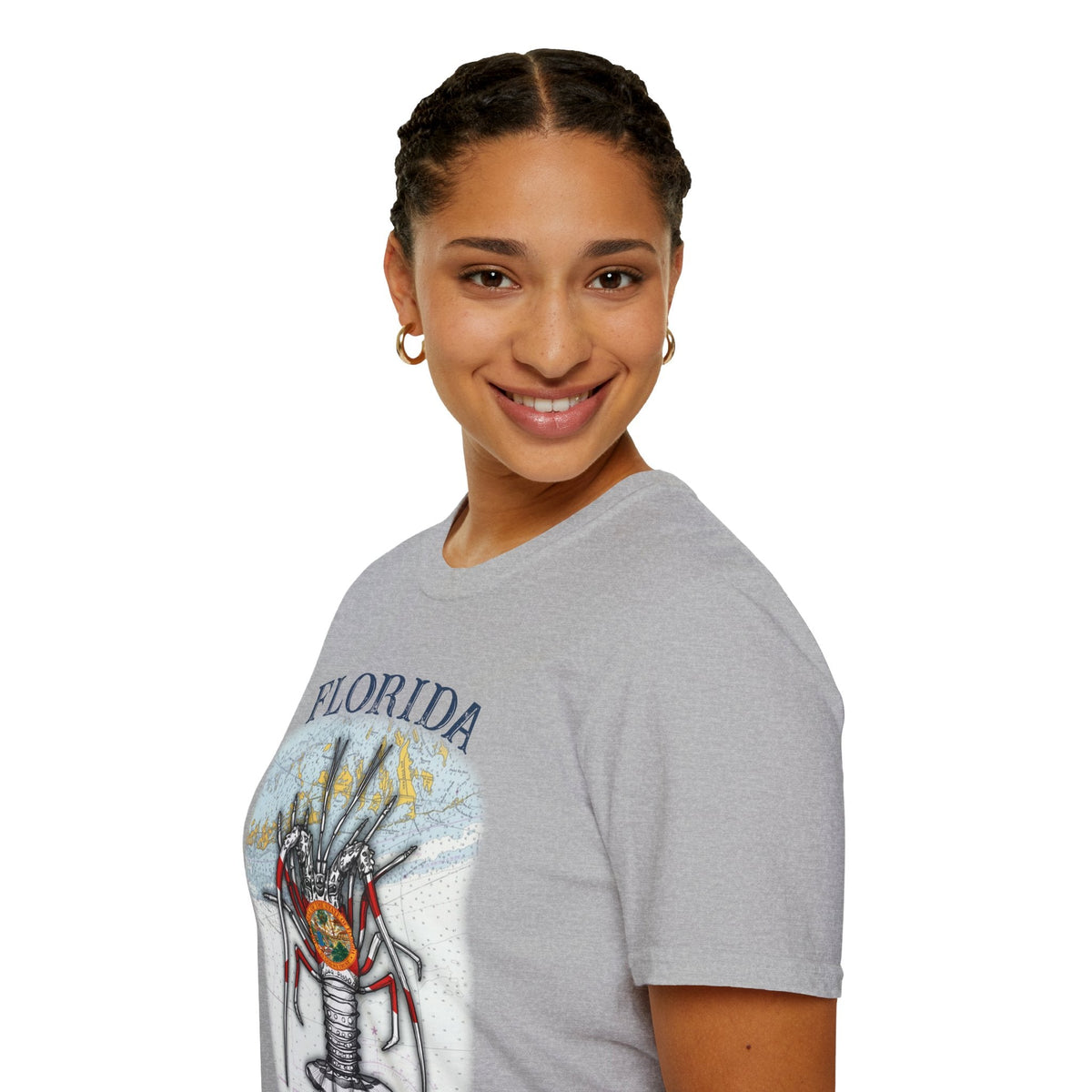 Florida Spiny Lobster Unisex Softstyle T-Shirt, Beachwear, Casual Tee, Seafood Lover Gift, Summer Outing Shirt - Get Tight Gear