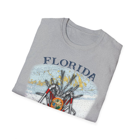 Florida Spiny Lobster Unisex Softstyle T-Shirt, Beachwear, Casual Tee, Seafood Lover Gift, Summer Outing Shirt - Get Tight Gear