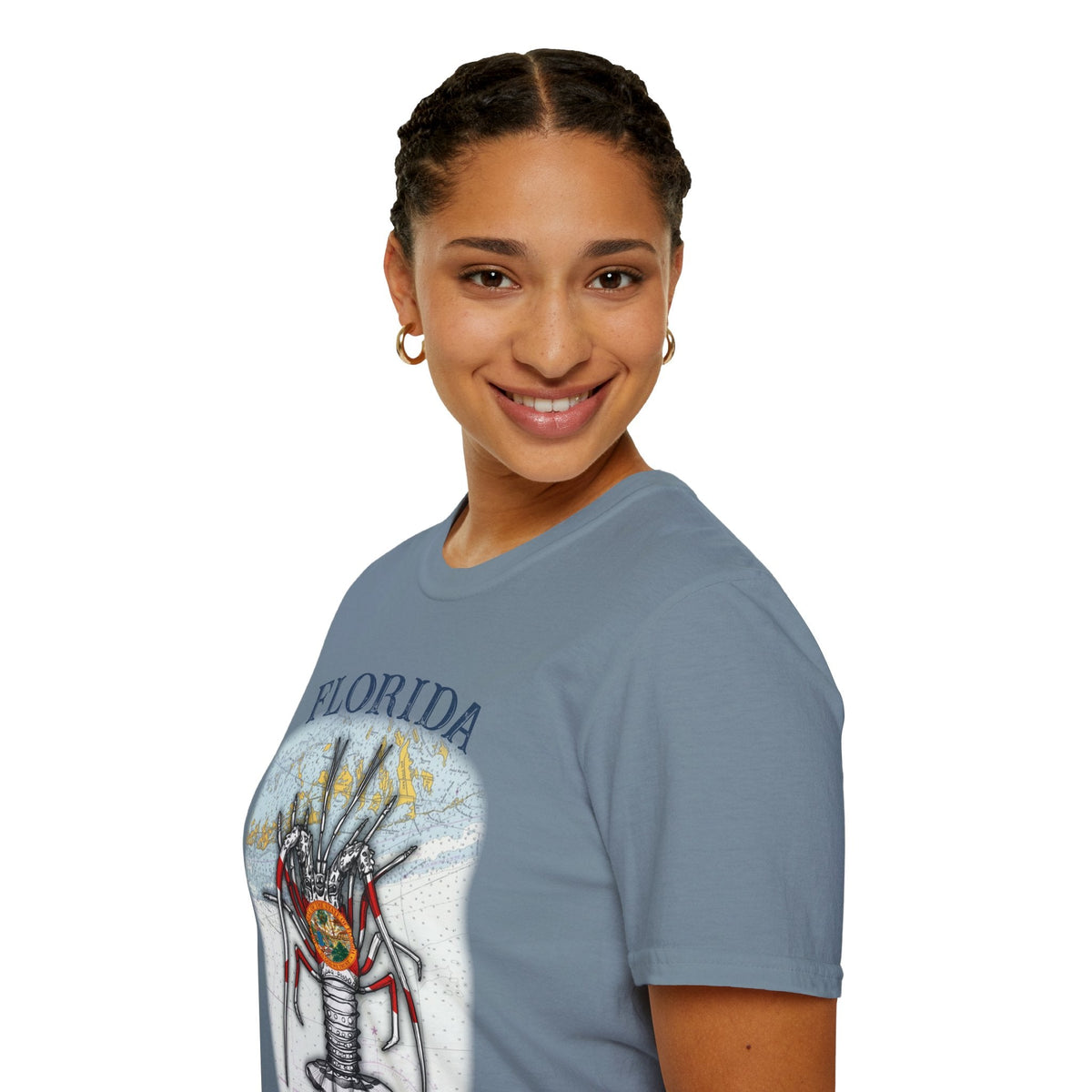 Florida Spiny Lobster Unisex Softstyle T-Shirt, Beachwear, Casual Tee, Seafood Lover Gift, Summer Outing Shirt - Get Tight Gear