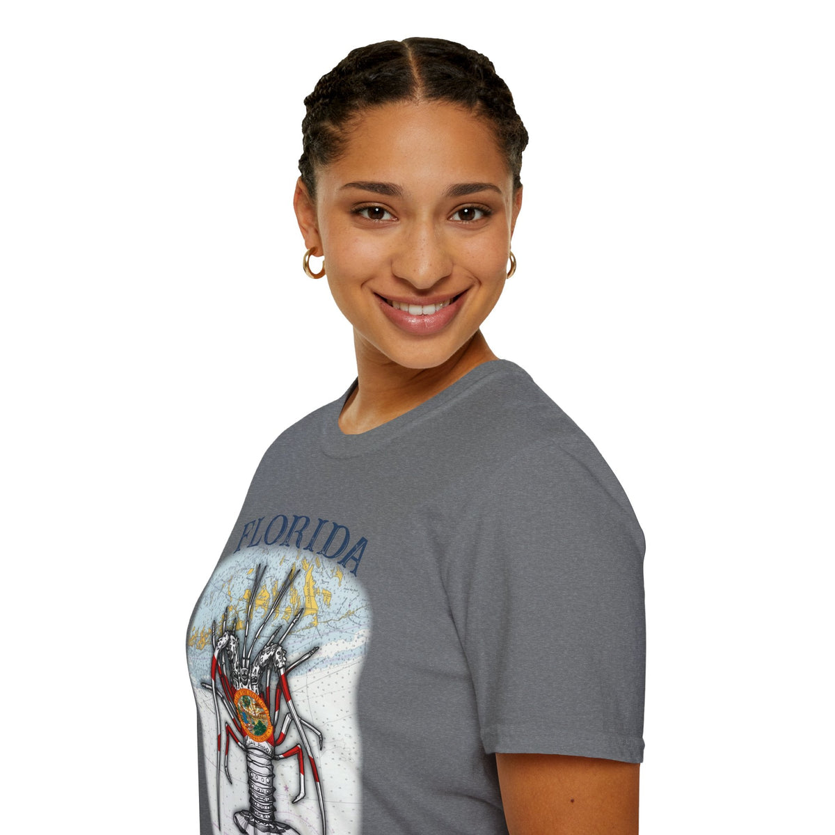 Florida Spiny Lobster Unisex Softstyle T-Shirt, Beachwear, Casual Tee, Seafood Lover Gift, Summer Outing Shirt - Get Tight Gear
