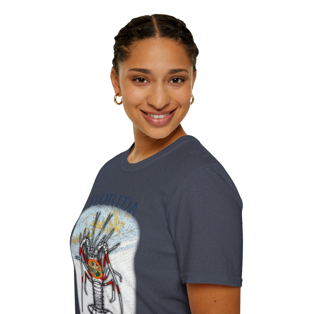 Florida Spiny Lobster Unisex Softstyle T-Shirt, Beachwear, Casual Tee, Seafood Lover Gift, Summer Outing Shirt - Get Tight Gear