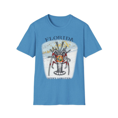 Florida Spiny Lobster Unisex Softstyle T-Shirt, Beachwear, Casual Tee, Seafood Lover Gift, Summer Outing Shirt - Get Tight Gear