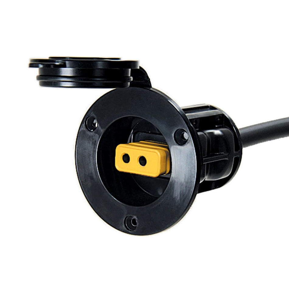 FLUSH MOUNT POWER PORT (BLACK) - Get Tight Gear