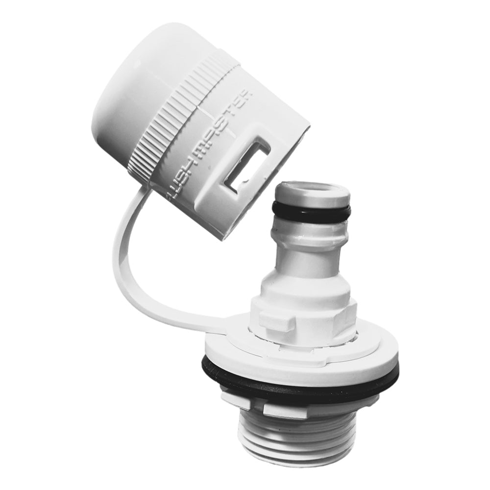 Flushmaster Flush Port Quick Connect f/Mercury - White - Get Tight Gear