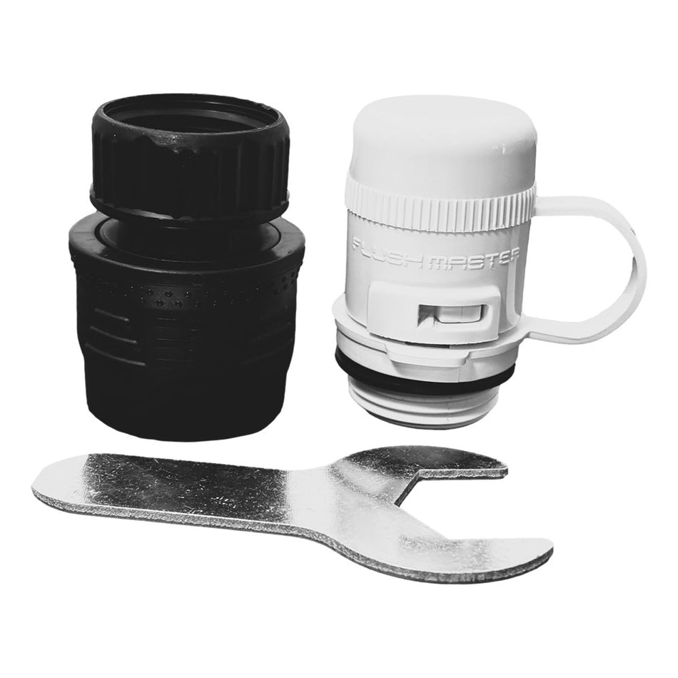 Flushmaster Flush Port Quick Connect f/Suzuki - White - Get Tight Gear