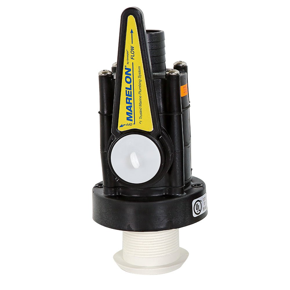 Forespar Marelon Full - Flow Seacock & 1" Mushroom Through - Hull - Get Tight Gear