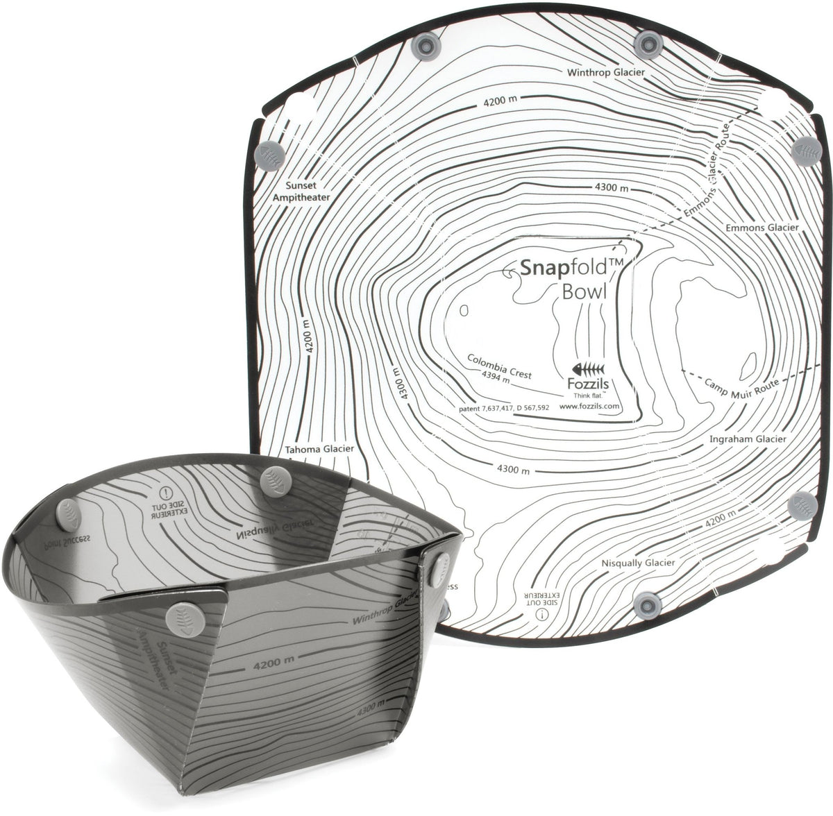 Fozzils Bowlz 2 Pk Grey/White - Get Tight Gear