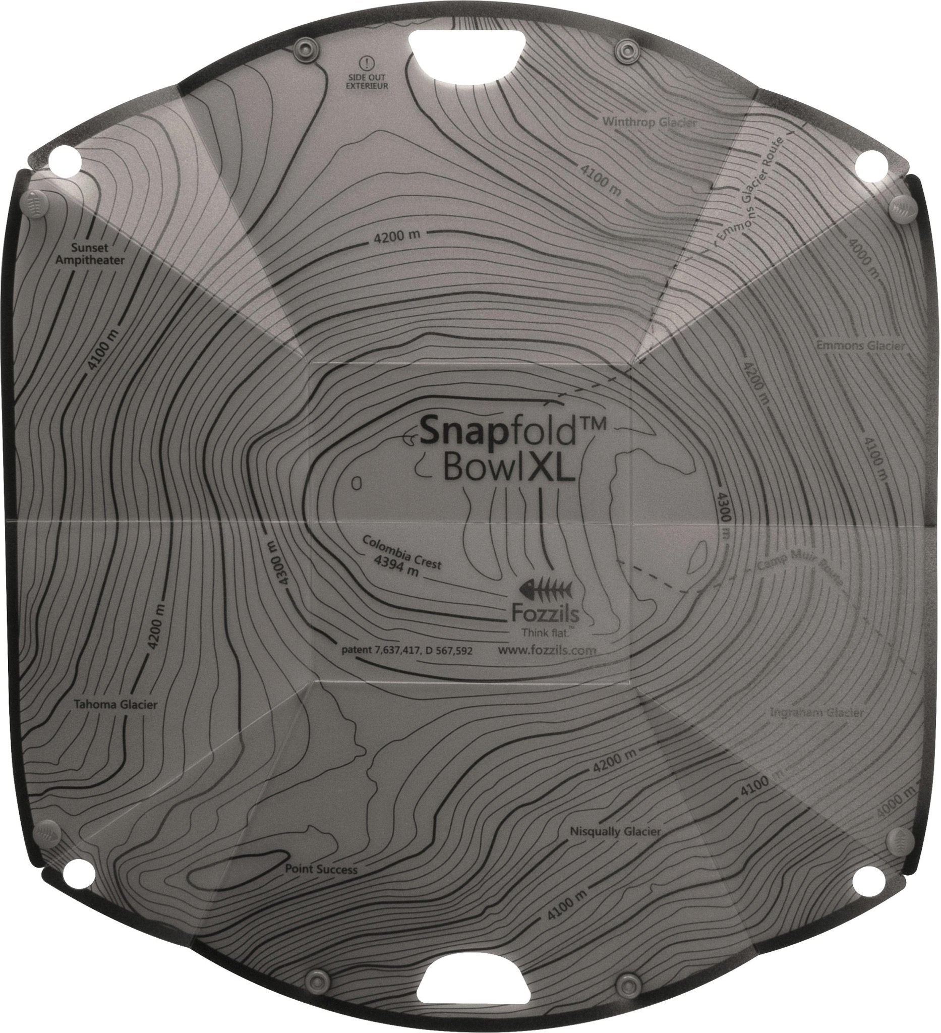 Fozzils Snapfold Bowl X L Grey - Get Tight Gear