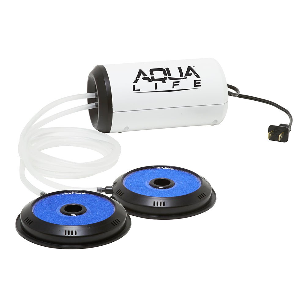 Frabill Aqua - Life Aerator Dual Output 110V - Greater Than 100 Gallons - Get Tight Gear