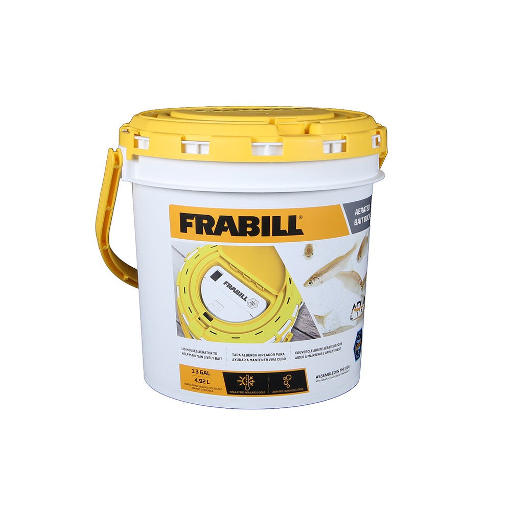 Frabill Dual Fish Bait Bucket w/Aerator Built - In - Get Tight Gear