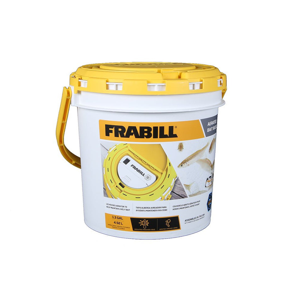 Frabill Dual Fish Bait Bucket w/Aerator Built - In - Get Tight Gear