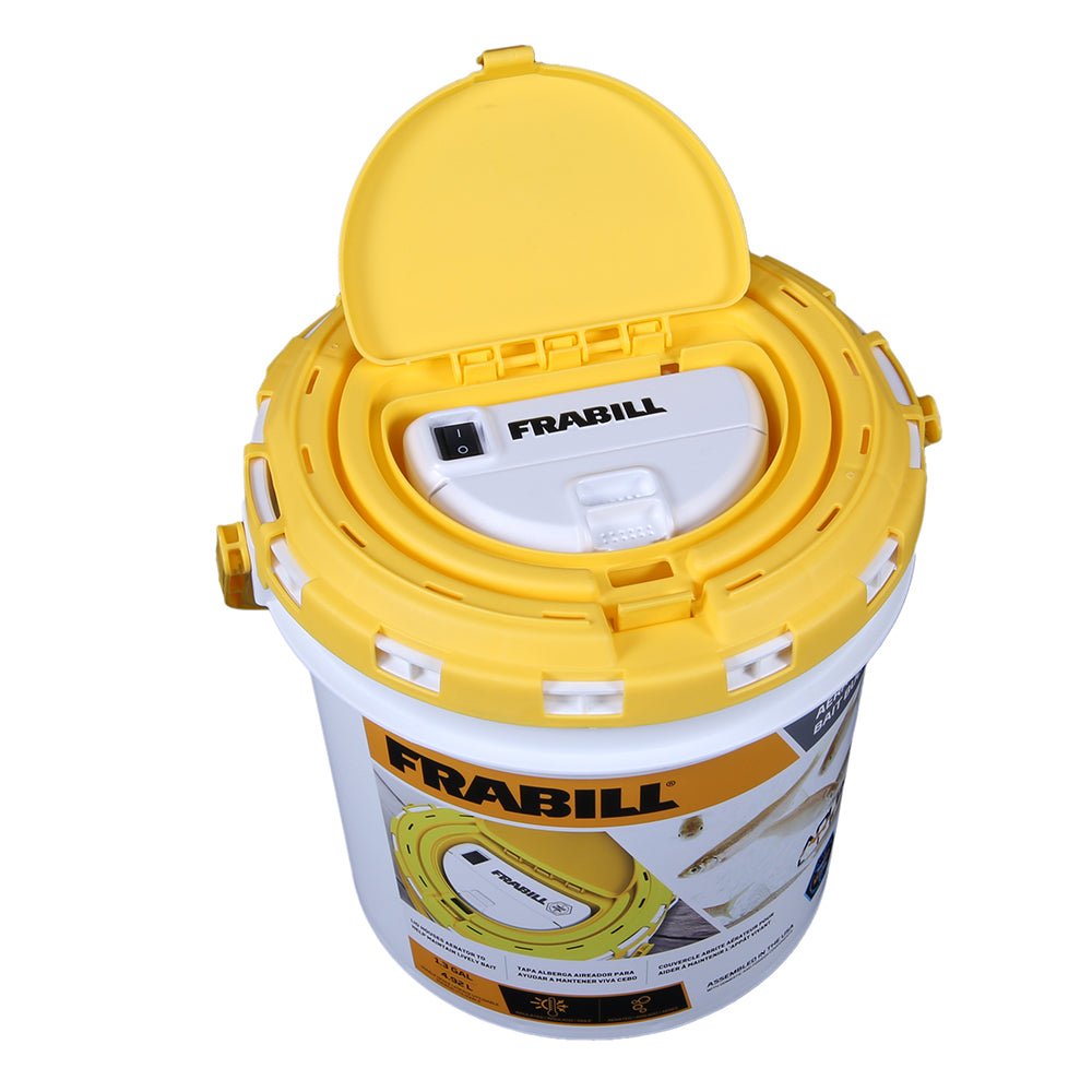 Frabill Dual Fish Bait Bucket w/Aerator Built - In - Get Tight Gear