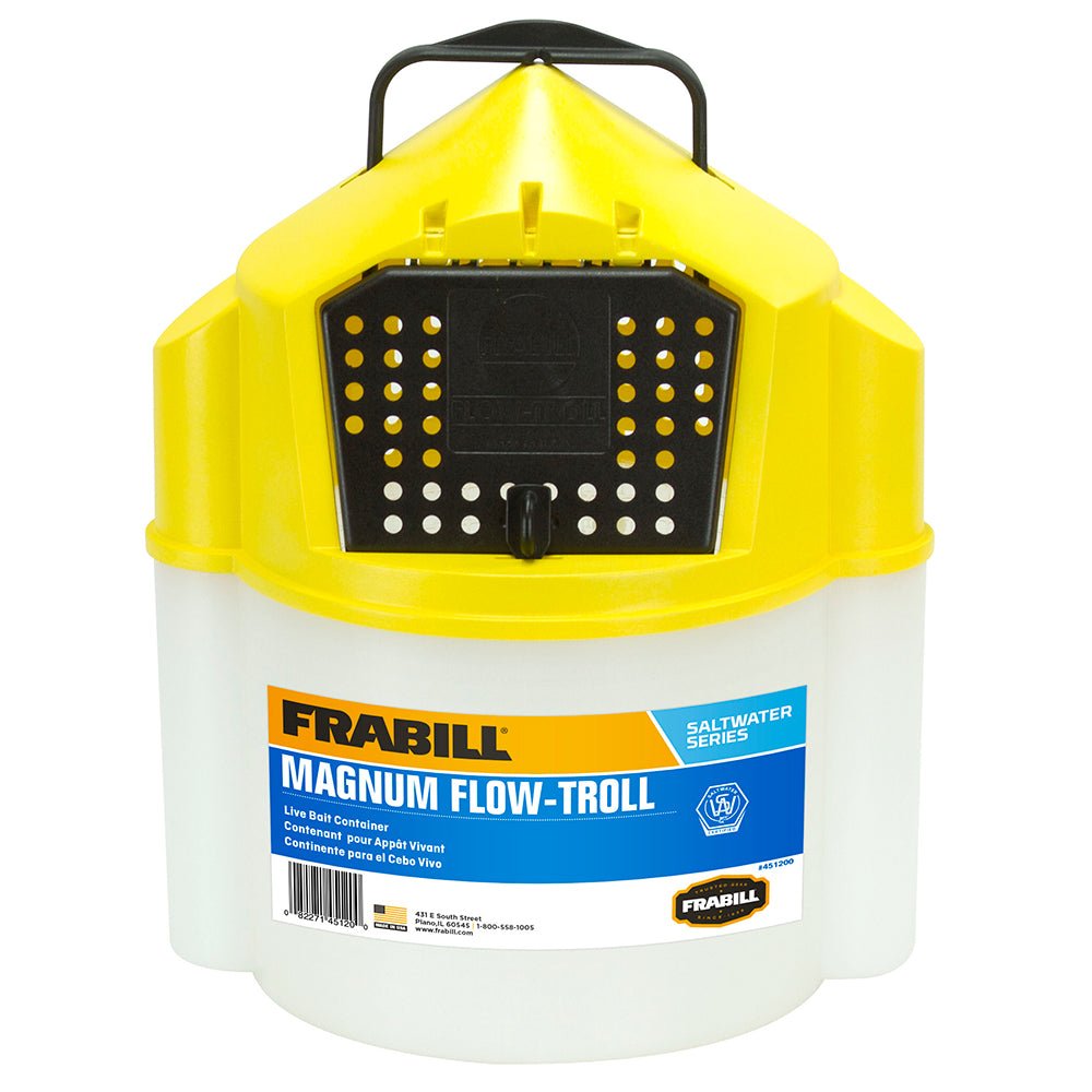 Frabill Magnum Flow Troll Shrimp Bucket - 10 Quart - Get Tight Gear