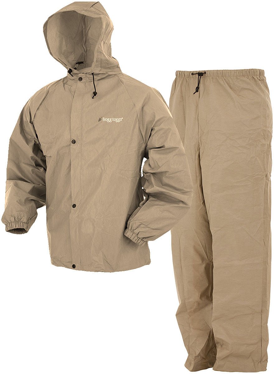 Frogg Togg Pl Rainsuit Khki Ml - Get Tight Gear