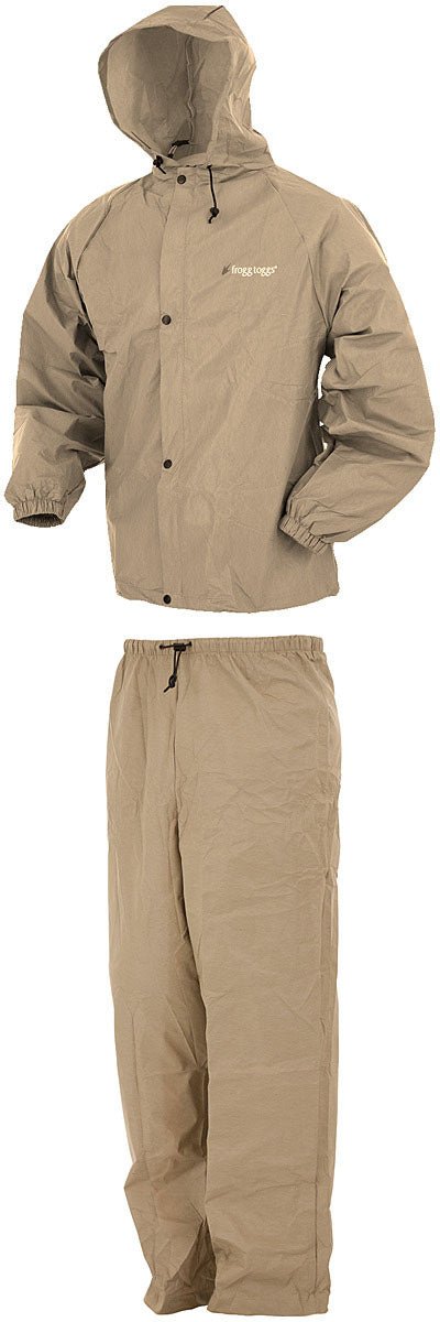 Frogg Togg Pl Rainsuit Khki X L - Get Tight Gear