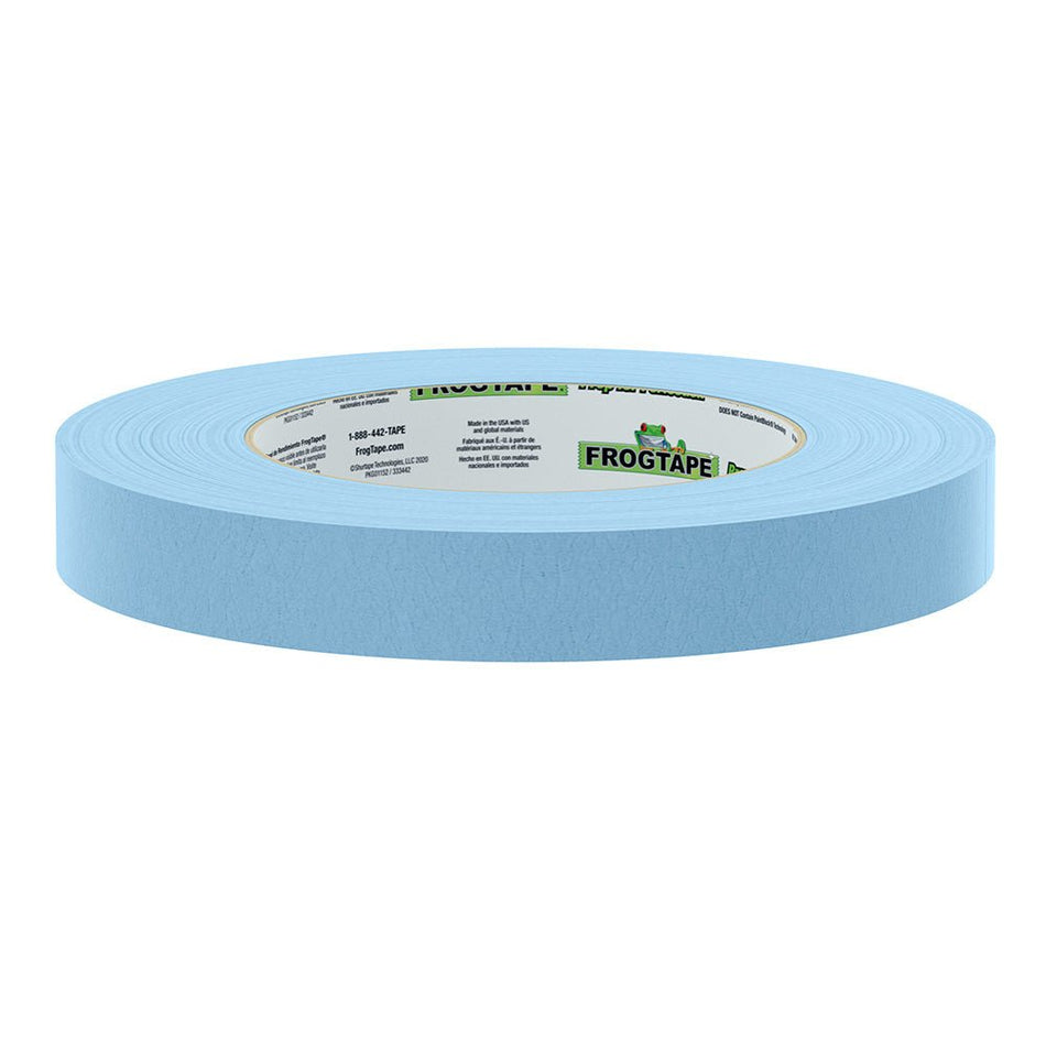 FrogTape CP 250 Medium - High Adhesion Masking Tape - 18MM x 55M x 12 - Pack - Light Blue - Rated f/250F - Get Tight Gear