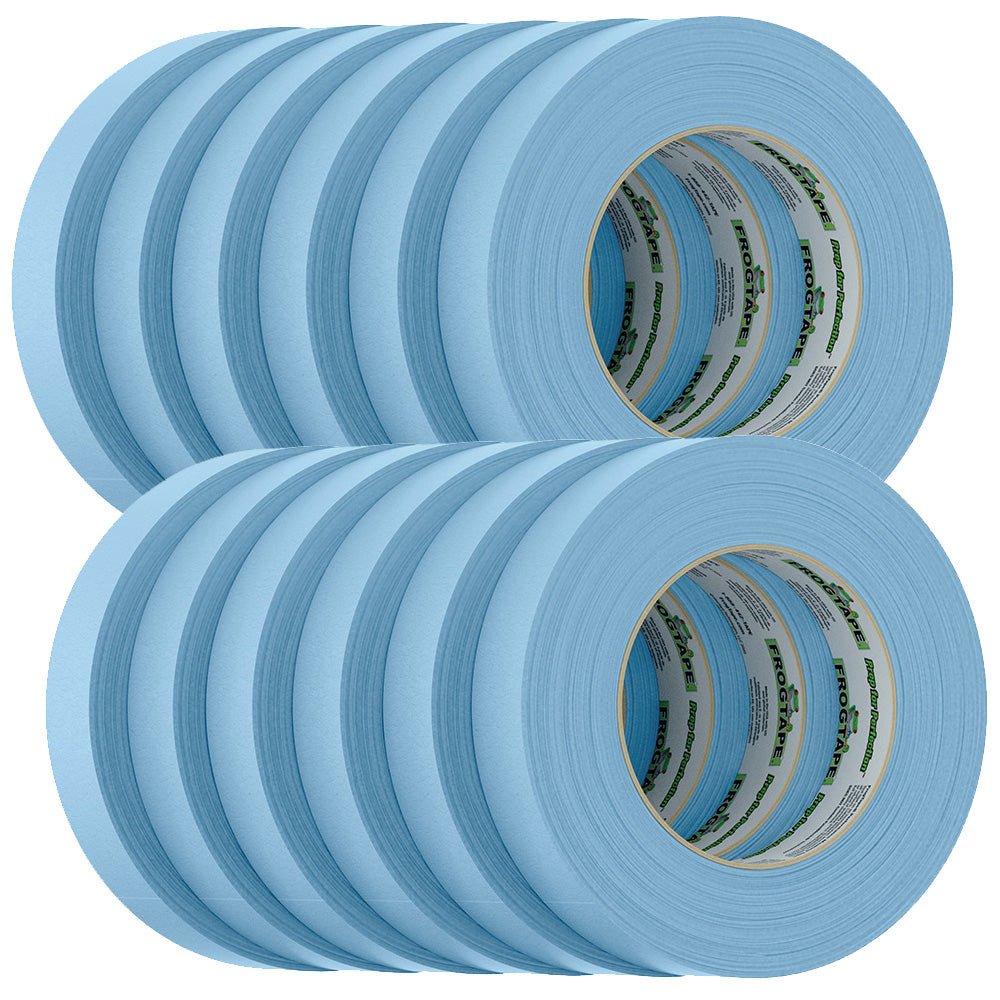 FrogTape CP 250 Medium - High Adhesion Masking Tape - 24MM x 55M x 12 - Pack - Light Blue - Rated f/250F - Get Tight Gear