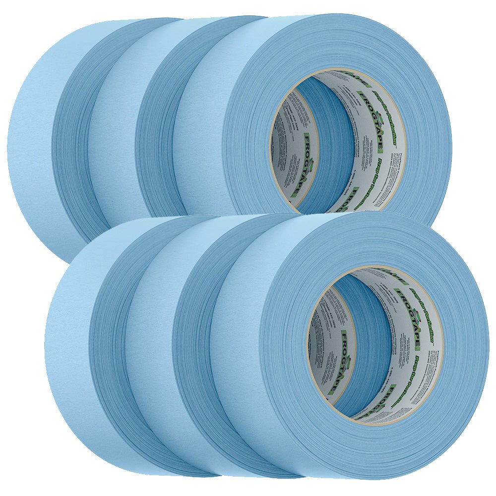 FrogTape CP 250 Medium - High Adhesion Masking Tape - 48MM x 55M x 6 - Pack - Light Blue - Rated f/250F - Get Tight Gear