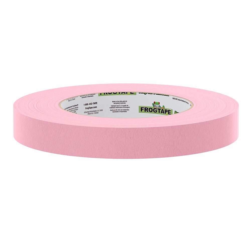FrogTape CP 325 Medium - High Adhesion Masking Tape - 18MM x 55M x 12 - Pack - Pink - Rated f/325F - Get Tight Gear