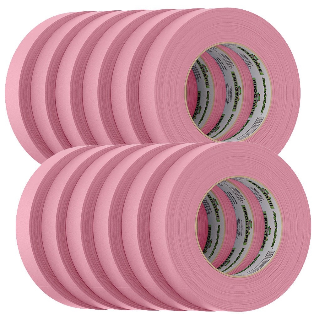 FrogTape CP 325 Medium - High Adhesion Masking Tape - 24MM x 55M x 12 - Pack - Pink - Rated f/325F - Get Tight Gear