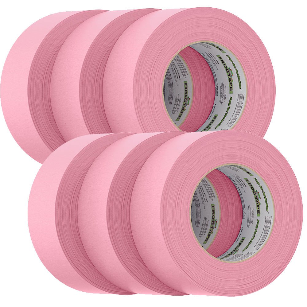 FrogTape CP 325 Medium - High Adhesion Masking Tape - 48MM x 55M x 6 - Pack - Pink - Rated f/325F - Get Tight Gear