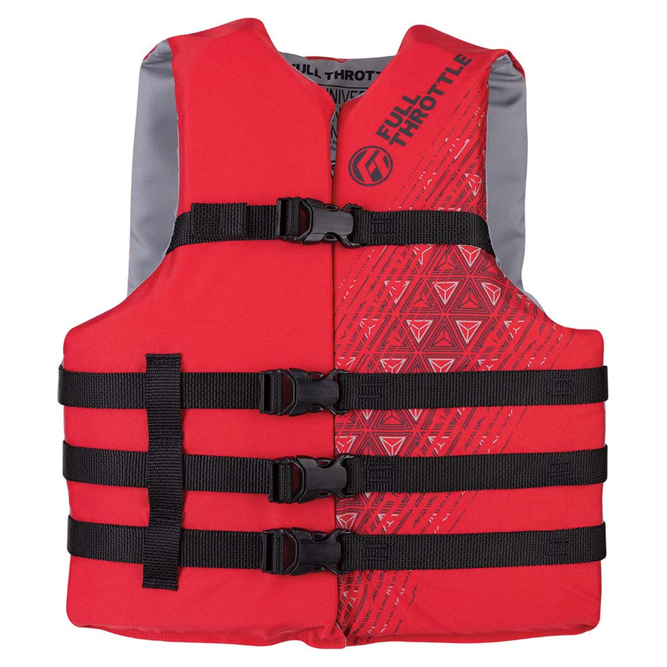 Full Throttle Adult Oversized Ski Life Jacket - Red - Get Tight Gear