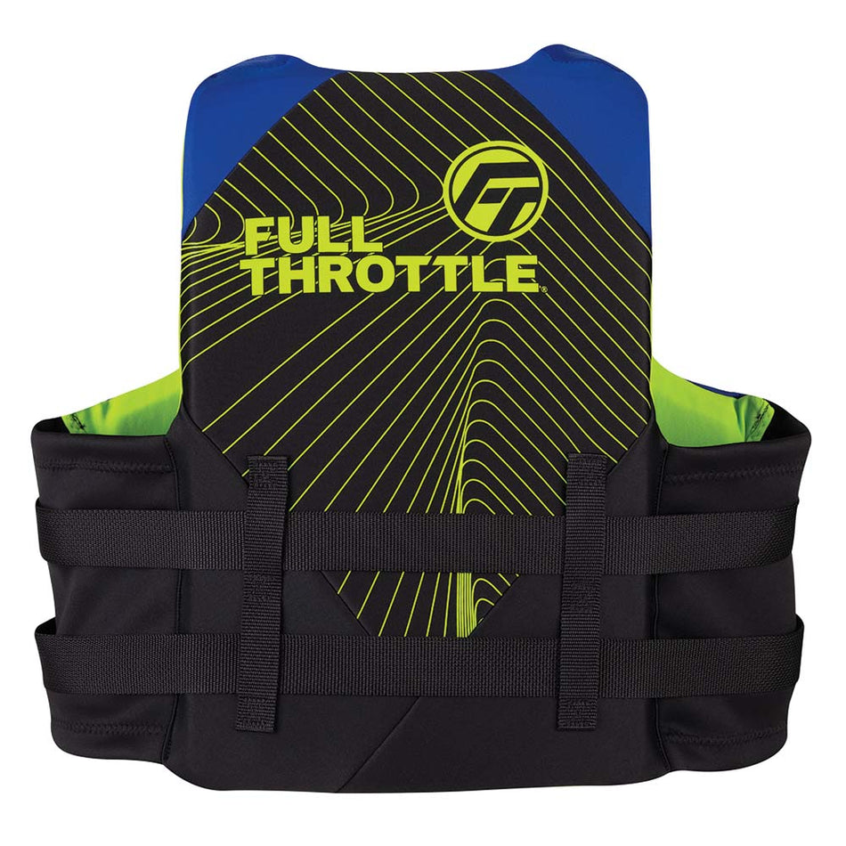 Full Throttle Adult Rapid - Dry Life Jacket - 2XL/4XL - Blue/Black - Get Tight Gear