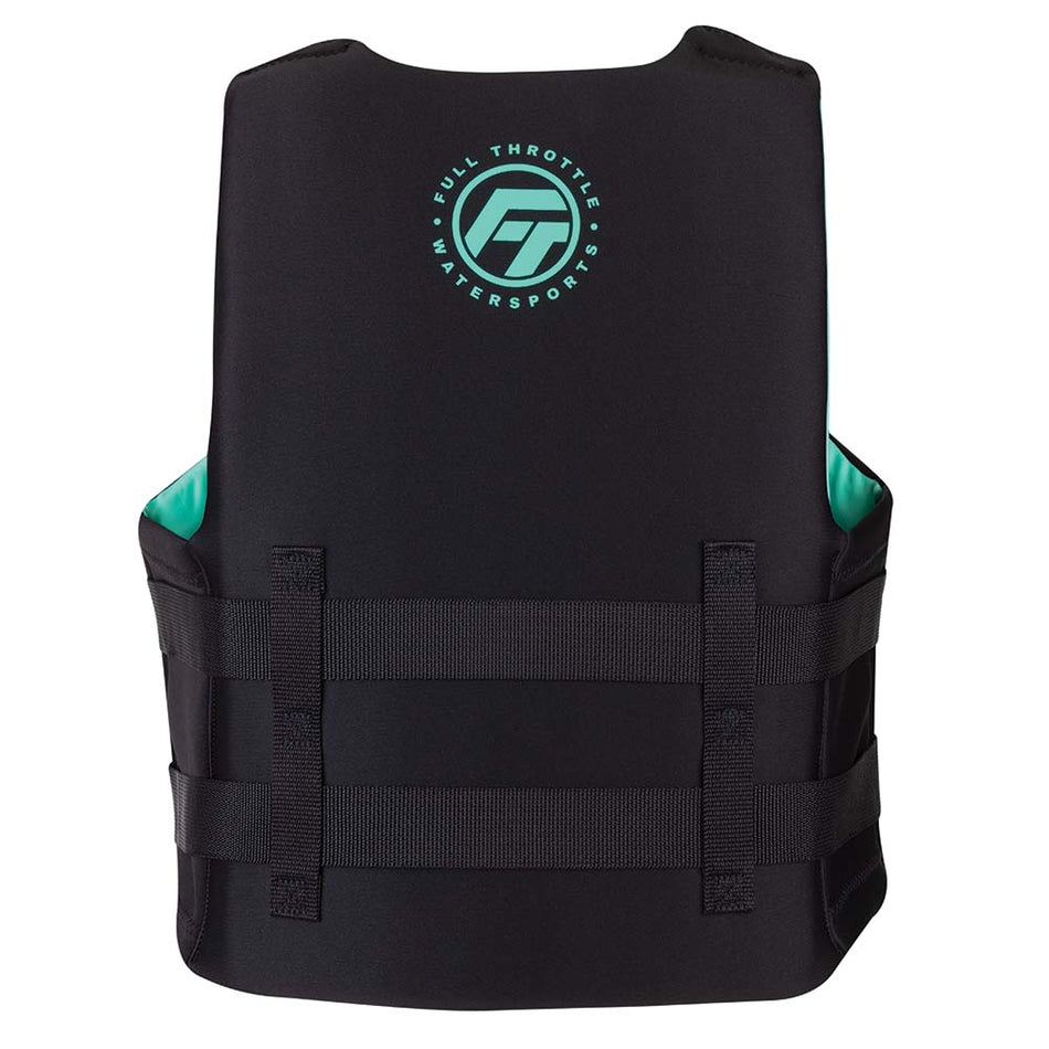 Full Throttle Adult Rapid - Dry Life Jacket - L/XL - Aqua/Black - Get Tight Gear