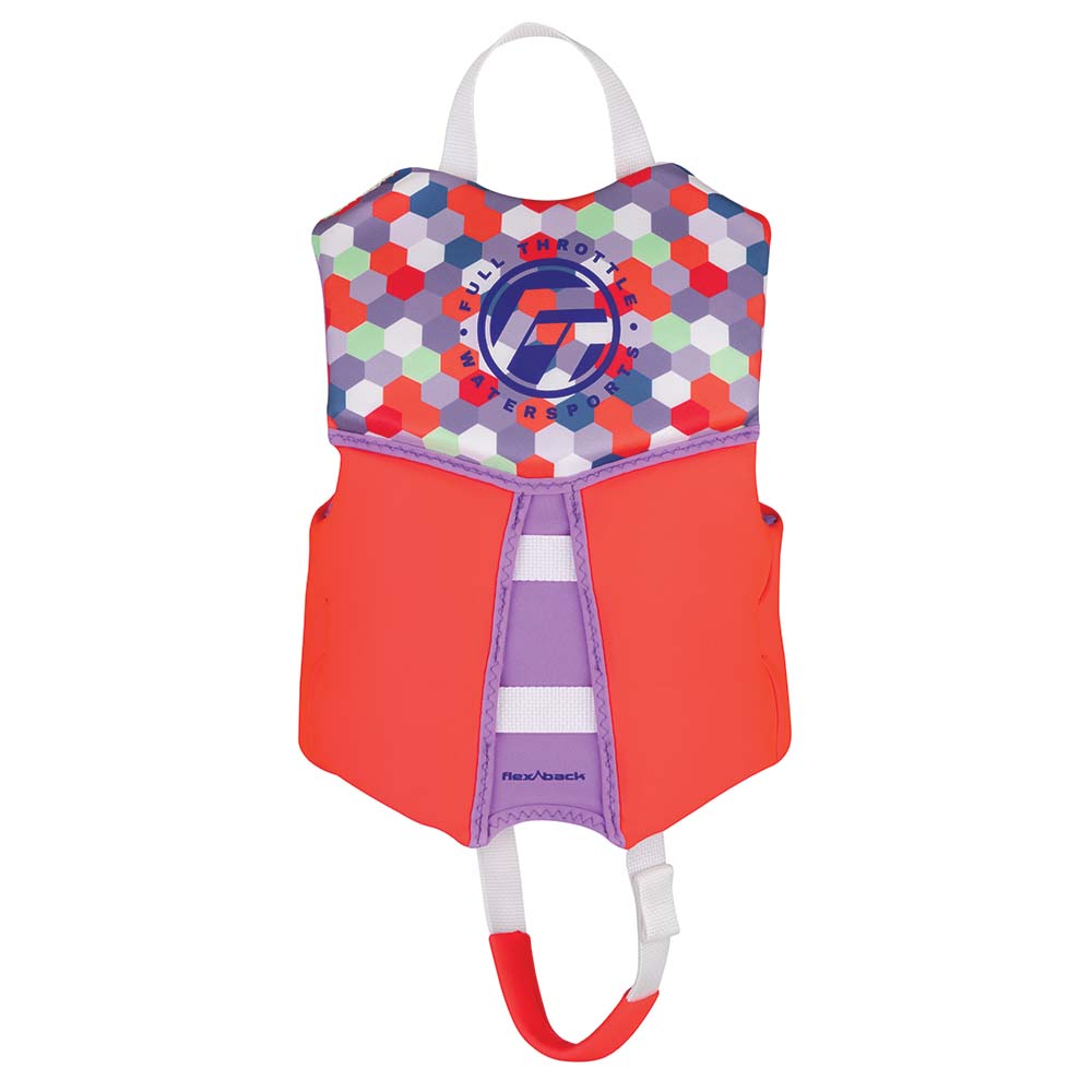 Full Throttle Child Rapid - Dry Flex - Back Life Jacket - Pink - Get Tight Gear