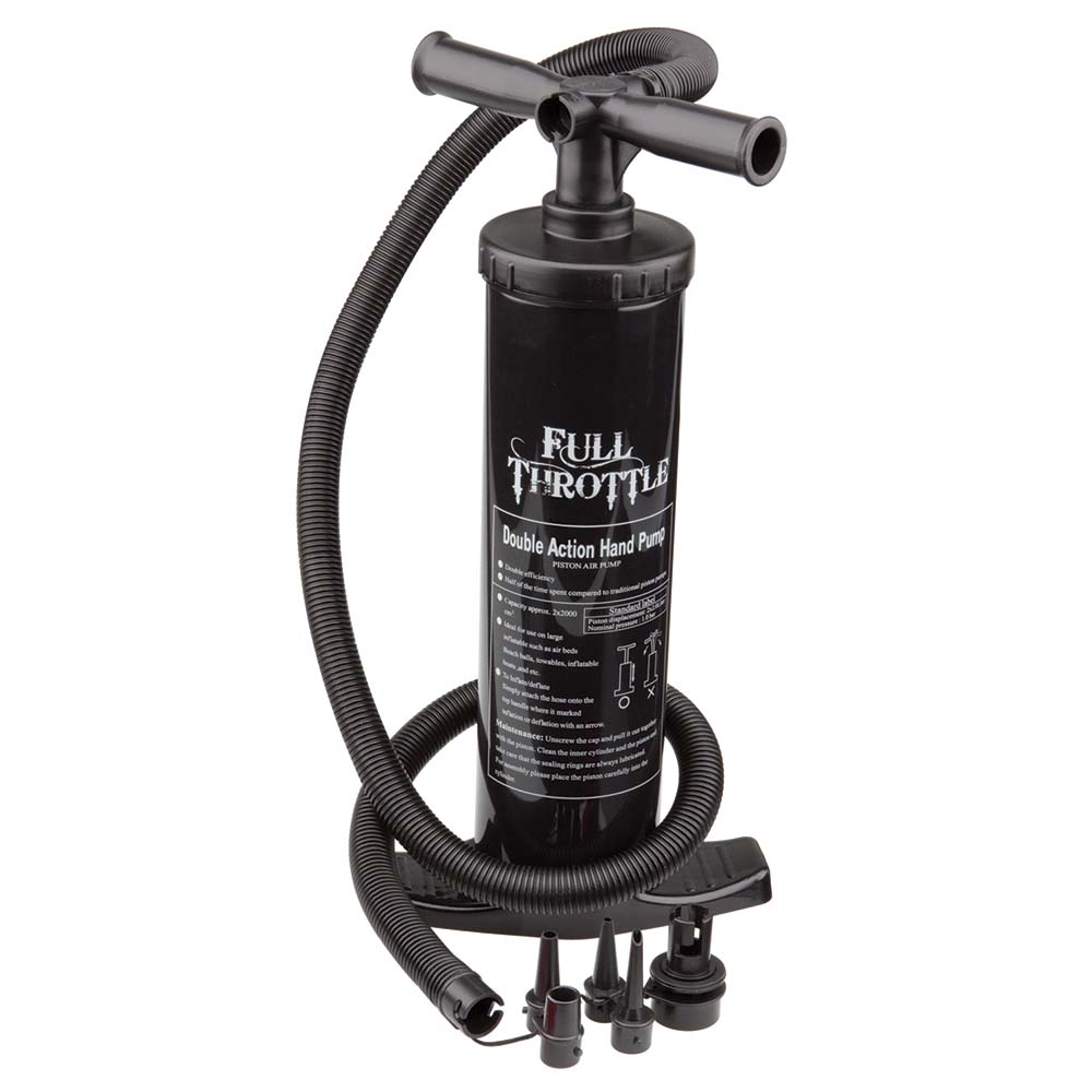 Full Throttle Dual Action Hand Pump - Black - Get Tight Gear
