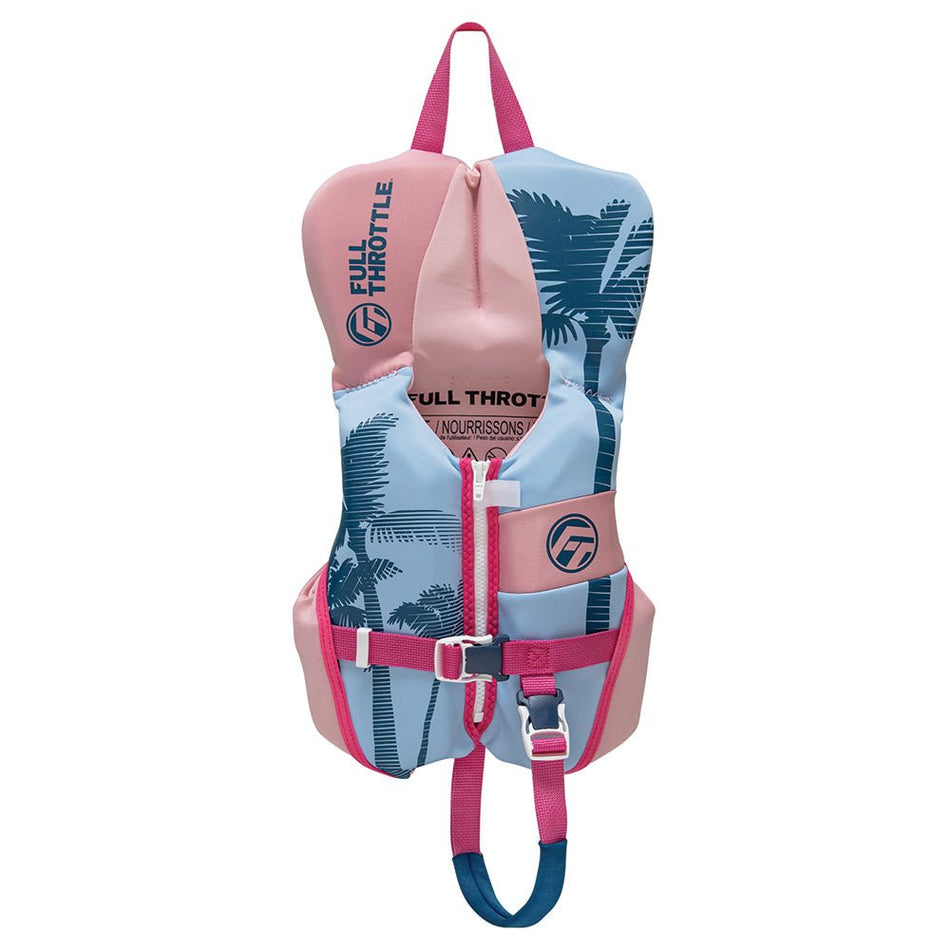 Full Throttle Infant Rapid - Dry Flex - Back Life Jacket - Pink - Get Tight Gear