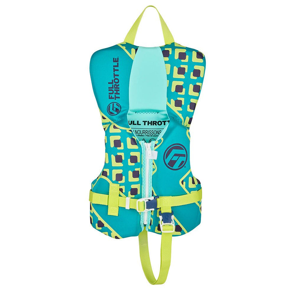 Full Throttle Infant Rapid Dry Life Jacket - Aqua - Get Tight Gear