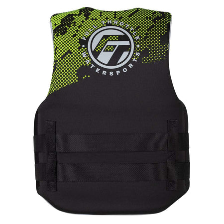 Full Throttle Junior Hinged Neoprene Life Jacket - Green - Get Tight Gear