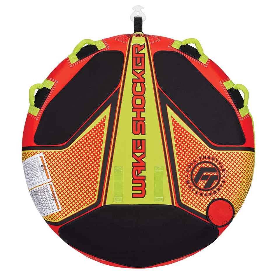 Full Throttle Wake Shocker Towable Tube - 2 Rider - Red - Get Tight Gear