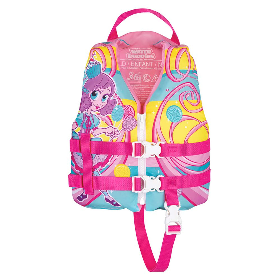 Full Throttle Water Buddies Life Vest - Child 30 - 50lbs - Princess - Get Tight Gear
